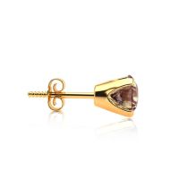 Brown diamond stud earrings