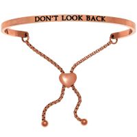 Rose Gold "DON’T LOOK BACK" Adjustable Bracelet