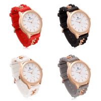 Set of 4 Octavia Ladies Magnifica Watches in White, Red, Black, and Gray