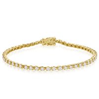 2 Carat Diamond Tennis Bracelet in Yellow Gold