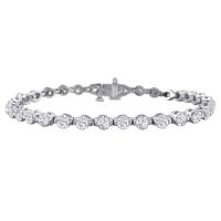 Gorgeous 7ct Diamond Tennis Bracelet in 14k White Gold