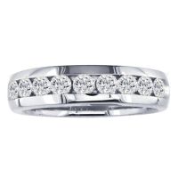 1ct Round Diamond Band in 14k White Gold At A Fantastic Price!