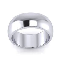 925 Sterling Silver 8MM ladies ring.