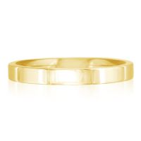 Flat wedding band