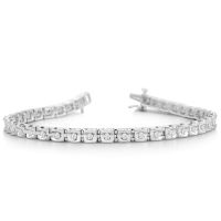 1 Carat Round Diamond Tennis Bracelet In Sterling Silver, 7 Inches