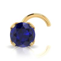 Real gold, real earth mined Sapphire
