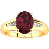 Garnet birthstone ring