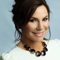 Fine Black Crystal Circle Strand Necklace, 16 Inches