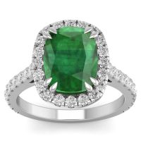 Emerald with Diamonds 
