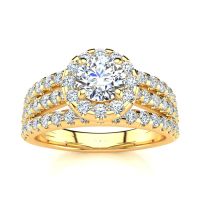 Beautiful Halo Diamond Rind