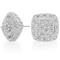 Rose Cut Diamond Earrings 