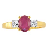 Ruby n diamond ring 