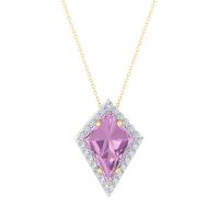 I've never seen a pink topaz in this kite shape and...