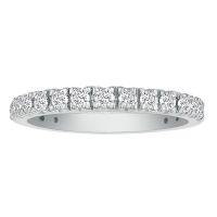 2/3ct Diamond Almost Eternity Band in 14k White Gold
