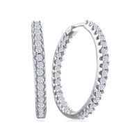 1 ct Diamond Inside-Out Hoop Earrings