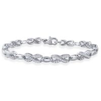 3/4ct Diamond Bracelet in Sterling Silver