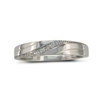 Sterling Silver Mens Wedding Band