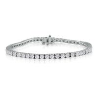8 Inch 14K White Gold 5 7/8 Carat Diamond Tennis Bracelet