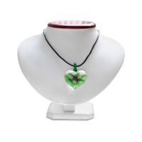 Murano glass heart necklace
