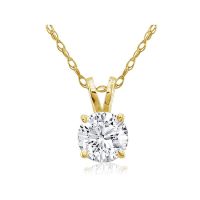 1/4ct 14k Yellow Gold Diamond Pendant
