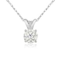 1/3ct Diamond Pendant in 14K White Gold

