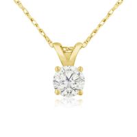 1/3ct 14k Yellow Gold Diamond Pendant