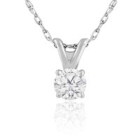 1/6ct 14k White Gold Diamond Pendant