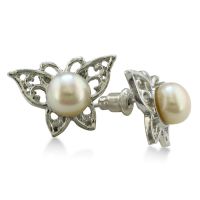 Pearl Butterfly Earrings