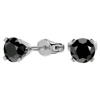Black diamond earrings