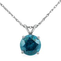1 ct. Blue Diamond Necklace