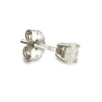 1/14ct Single Diamond Stud Earring in Sterling Sil