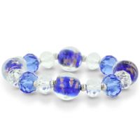 Murano glass bead bracelet