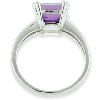 1.75 Amethyst and Diamond Ring
