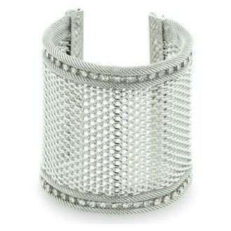 Mesh bracelet silver clearance