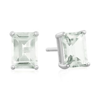 2 1/2ct Green Amethyst Earrings
