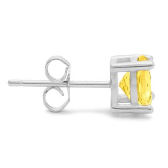 2ct Citrine Earrings in Sterling Silver