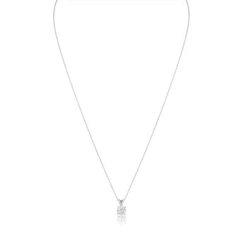 2/3ct 14k White Gold Diamond Pendant