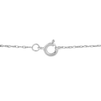 2/3ct 14k White Gold Diamond Pendant