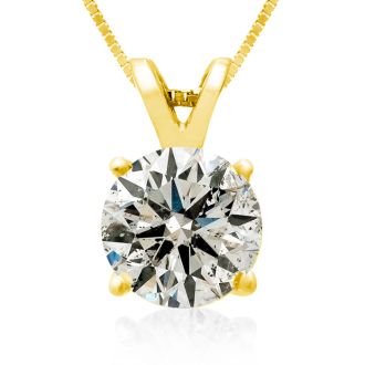 2.00ct Diamond Pendant in 14k Yellow Gold