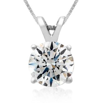 Fine 2.00ct 14k White Gold Diamond Pendant, Lowest Price Ever.