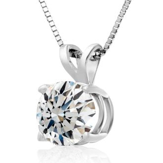 Fine 2.00ct 14k White Gold Diamond Pendant, Lowest Price Ever.