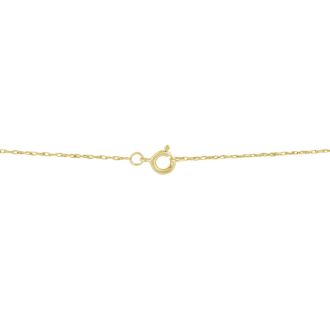 1/3ct 14k Yellow Gold Princess Diamond Pendant