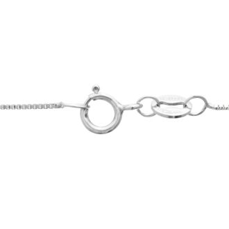 1.00ct 14k White Gold Princess Diamond Pendant