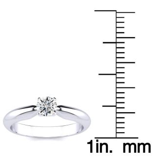 1/4 Carat Diamond Engagement Ring In Platinum
