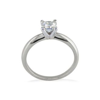 1/4 Carat Princess Diamond Solitaire Engagement Ring In Platinum