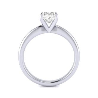 3/4 Carat Princess Diamond Solitaire Engagement Ring In Platinum