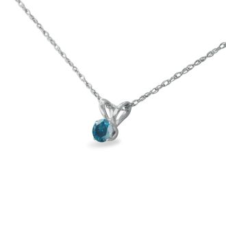 1/8ct Blue Diamond Pendant