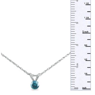 1/8ct Blue Diamond Pendant