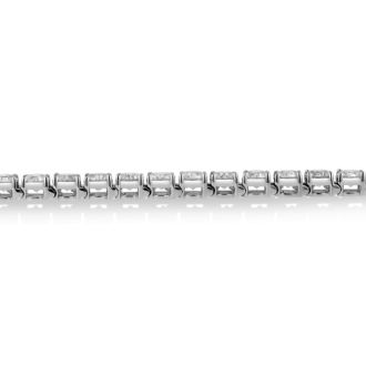 15 Carat Diamond Tennis Bracelet In 14 Karat White Gold
