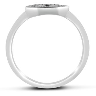 Bolt Ring With Diamonds Crafted In Solid Sterling Silver
